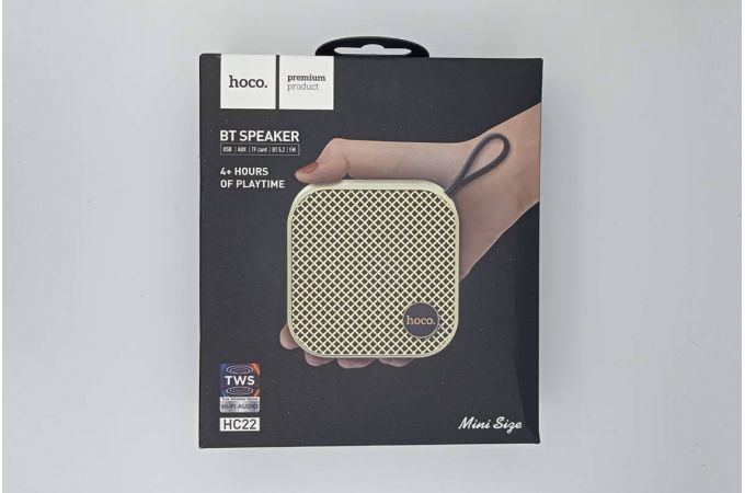 Портативная беспроводная колонка HOCO HC22 Auspicious sports BT (белый) (УЦЕНКА! МЯТАЯ УПАКОВКА)