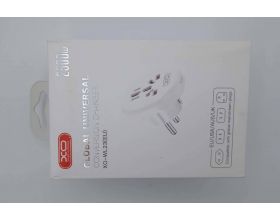 Сетевой адаптер-переходник XO WL23 (EU) standard to multi national universal wall socket White (УЦЕНКА! МЯТАЯ УПАКОВКА)