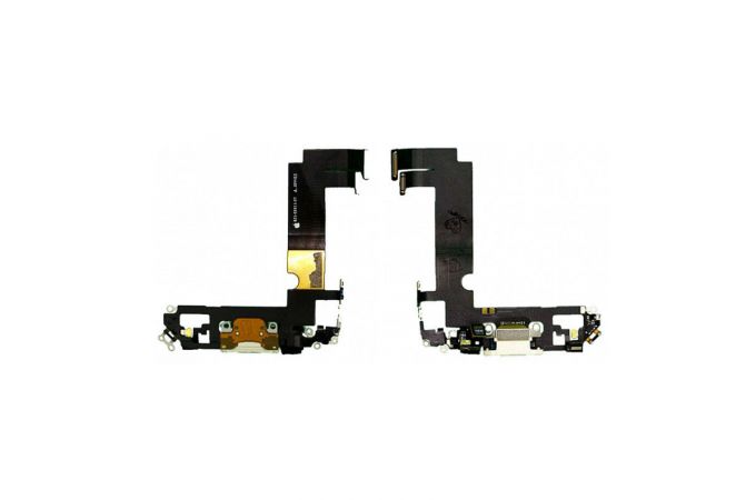 Шлейф для iPhone 12 mini с разъемом зарядки (белый) org (орг)