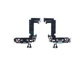 Шлейф для iPhone 12 mini с разъемом зарядки (синий) org (орг)