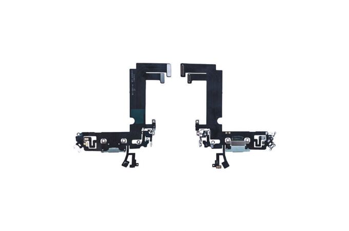 Шлейф для iPhone 12 mini с разъемом зарядки (синий) org (орг)