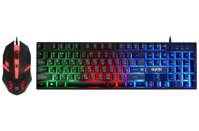 Игровой набор Defender Glion C-123 RU (клавиатура+мышка)