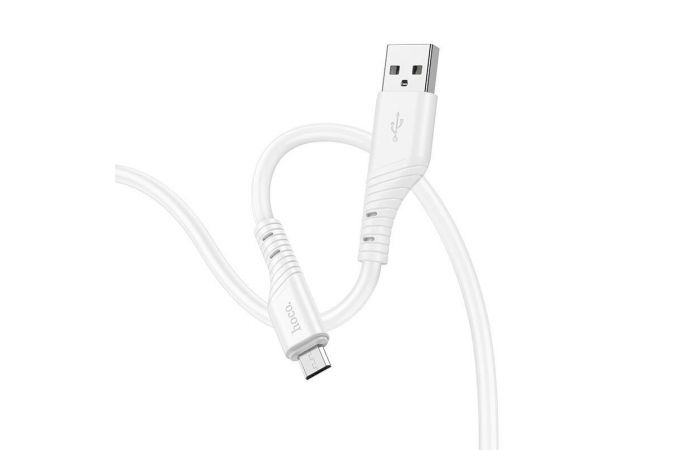 Кабель USB - MicroUSB HOCO X97 (светло-розовый) 1м силиконовый