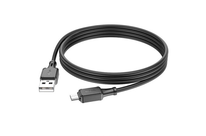 Кабель USB - MicroUSB HOCO X101 (серый) 1м силиконовый