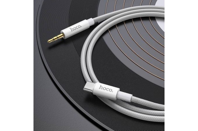 Кабель аудио HOCO UPA19 (штекер Type-C - вход AUX 3.5 mm) 1м черный