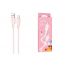 Кабель USB - USB Type-C BOROFONE BX94 3A (светло-розовый) 1м