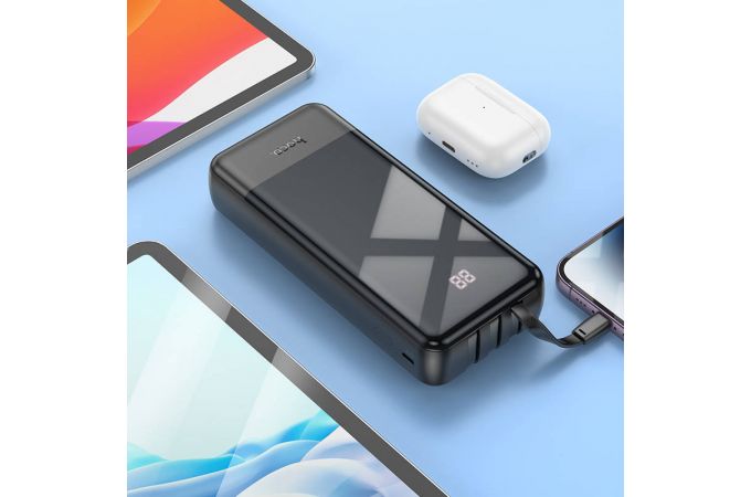 Универсальный дополнительный аккумулятор Power Bank HOCO J114A (20000 mAh) (черный)