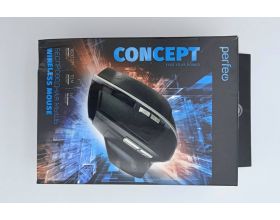 Мышь игровая беспроводная Perfeo "CONCEPT", 7 кн, Game Design, DPI 800-1600, USB PF_A4784 (черный) (УЦЕНКА! МЯТАЯ УПАКОВКА)