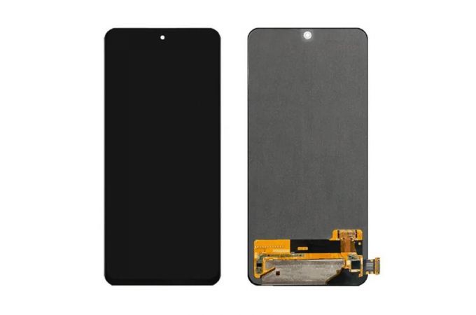 Дисплей для Xiaomi Redmi Note 10 Pro в сборе с тачскрином + рамка (черный) OLED