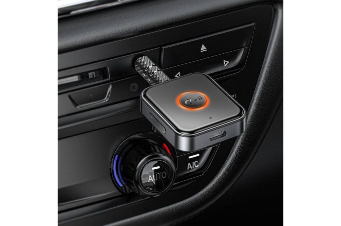 Bluetooth адаптер для автомагнитолы BOROFONE BC55 Suave AUX BT receiver черный