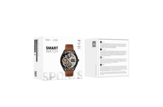 Смарт часы HOCO Y22 AMOLED Smart sports watch (черный)