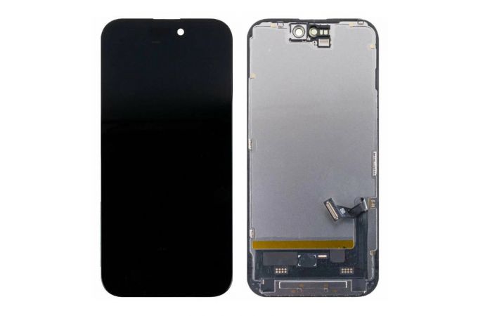Дисплей для iPhone 15 (A3090) в сборе с тачскрином (черный) OLED