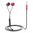 Наушники вакуумные проводные HOCO M44 Magic sound wired earphones with microphone (красный)