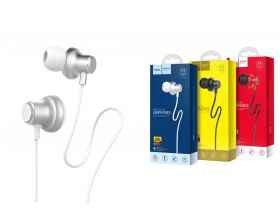 Наушники вакуумные проводные HOCO M44 Magic sound wired earphones with microphone (серебристый)