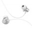 Наушники вакуумные проводные HOCO M44 Magic sound wired earphones with microphone (серебристый)