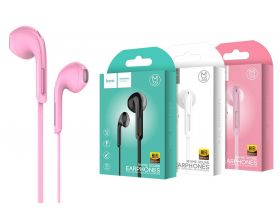 Наушники вакуумные проводные HOCO M39 Rhyme sound earphones (розовый)