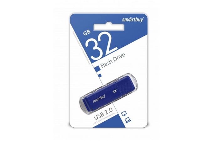 Флешка USB 2.0 Smartbuy 32GB Dock Blue (SB32GBDK-B)