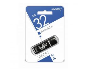 Флешка USB 2.0 Smartbuy 32GB Glossy series Black (SB32GBGS-K)