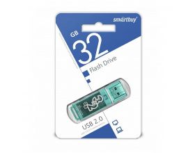 Флешка USB 2.0 Smartbuy 32GB Glossy series Green (SB32GBGS-G)