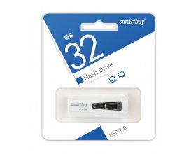 Флешка USB 2.0 Smartbuy 32GB IRON White (SB32GBIR-W)