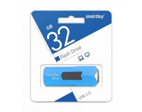 Флешка USB 2.0 Smartbuy 32GB STREAM Blue (SB32GBST-B)