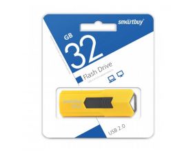 Флешка USB 2.0 Smartbuy 32GB STREAM Yellow (SB32GBST-Y)