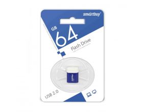 Флешка USB 2.0 Smartbuy 64GB LARA Blue (SB64GBLARA-B)