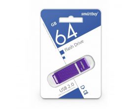 Флешка USB 2.0 Smartbuy 64GB Quartz series Violet (SB64GBQZ-V)