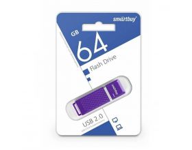 Флешка USB 2.0 Smartbuy 64GB Quartz series Violet (SB64GBQZ-V)