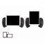 Геймпад для телефона игровой IPEGA PG-9083A Bluetooth (серый хаки)