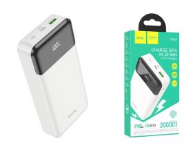 Универсальный дополнительный аккумулятор Power Bank HOCO J102A PD20W + QC3.0 (20000 mAh) (белый)