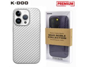 Чехол для телефона K-DOO MAG CARBON NOBLE COLLECTION iphone New 14 Pro Max (6.7) carbon Silver