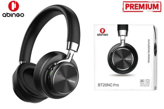 Наушники мониторные беспроводные ABINGO Wireless Headphone BT20NC Pro Black
