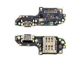 Шлейф для Huawei Nova Y72/ Y72S/ Y63 (MGA-LX3/GFY-LX1) с разъемом зарядки + Sim (плата) org