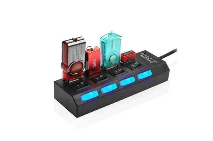 Разветвитель USB HUB Орбита OT-PCR08 USB 2.0 (4 USB)