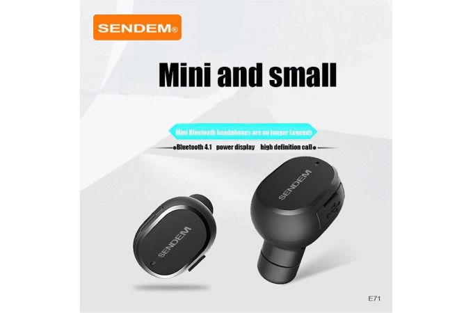 Bluetooth гарнитура SENDEM E71 (черный)