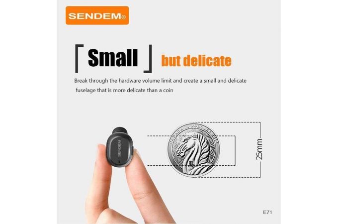 Bluetooth гарнитура SENDEM E71 (черный)