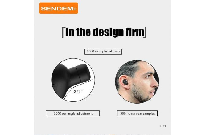 Bluetooth гарнитура SENDEM E71 (черный)