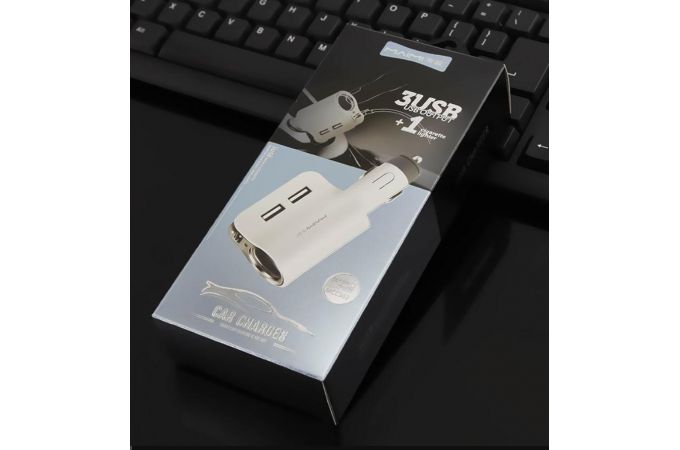 Автомобильное зарядное устройство АЗУ USB MAIMi CC302 (5B,3100mA) (белый)