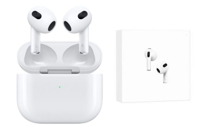 Наушники вакуумные беспроводные AirPods 3 GOOD Bluetooth (белый)