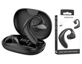 Наушники вакуумные беспроводные BOROFONE BW22 Dawn air conduction wireless headset Bluetooth (черный)