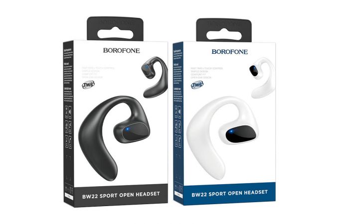 Наушники вакуумные беспроводные BOROFONE BW22 Dawn air conduction wireless headset Bluetooth (черный)