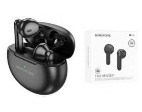 Наушники вакуумные беспроводные BOROFONE BW28 Illusion true wireless BT headset Bluetooth (черный)