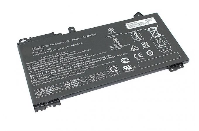 Аккумуляторная батарея для ноутбука HP ProBook 430 G6 (RE03-3S1P) 11,55V 45Wh черная
