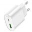 Сетевое зарядное устройство USB + USB-C HOCO C109A (PD20W+QC3.0) Fighter PD20W+QC3.0 (белый)