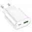 Сетевое зарядное устройство USB + USB-C HOCO C109A (PD20W+QC3.0) Fighter PD20W+QC3.0 (белый)