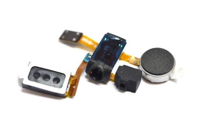 Шлейф для Samsung i9100 Galaxy S2 с разъемом гарнитуры + динамик + вибромотор