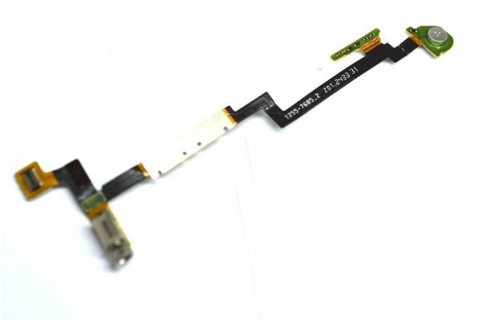 Шлейф для Sony Xperia Go (ST27i) с кнопками громкости + микрофон + вибромотор