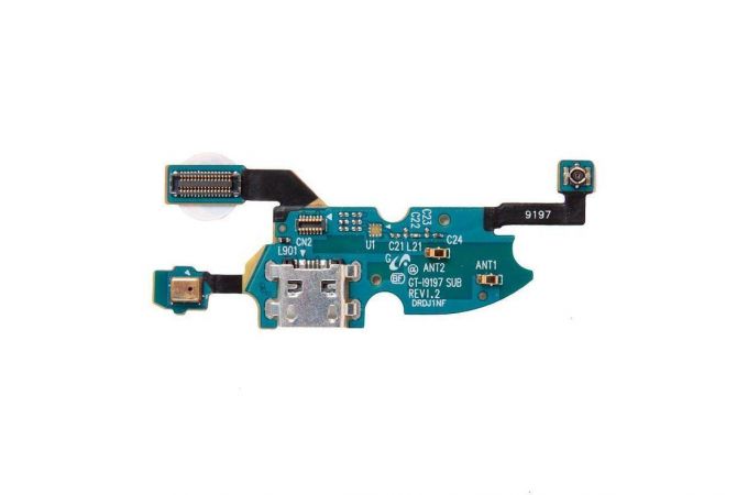 Шлейф для Samsung i9195/ i9197 LTE с разъемом зарядки + микрофон