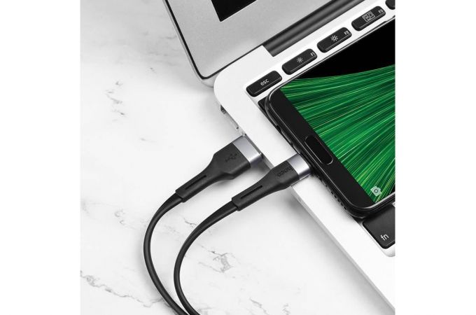 Кабель USB - MicroUSB HOCO X34 2,4A (черный) 1м